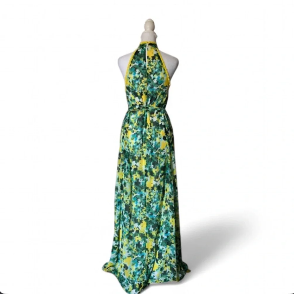 House of Harlow 1960 x Revolve Novia Maxi Dress in Kelly Green Floral size XS - Picture 4 of 13